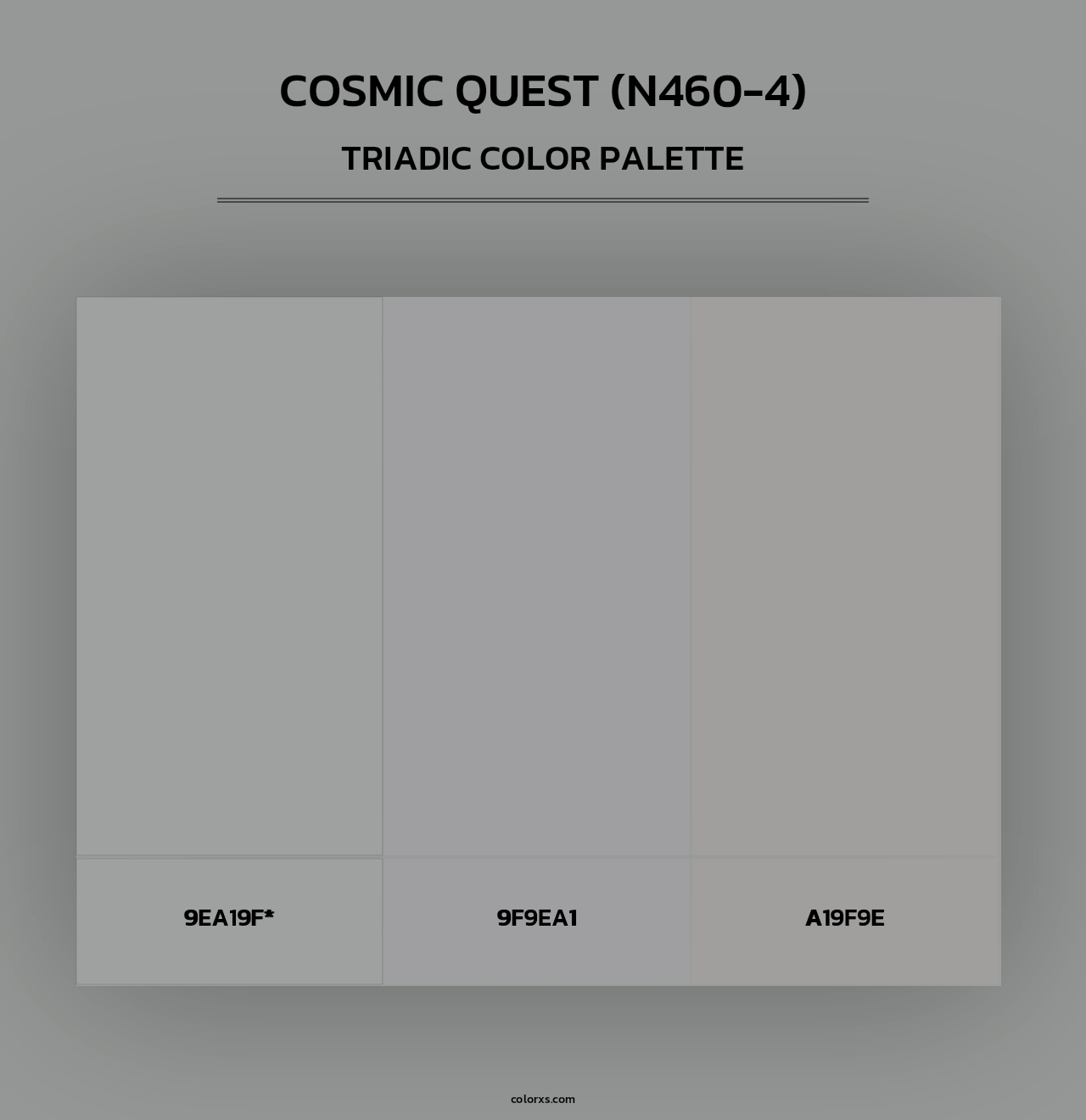 Cosmic Quest (N460-4) - Triadic Color Palette