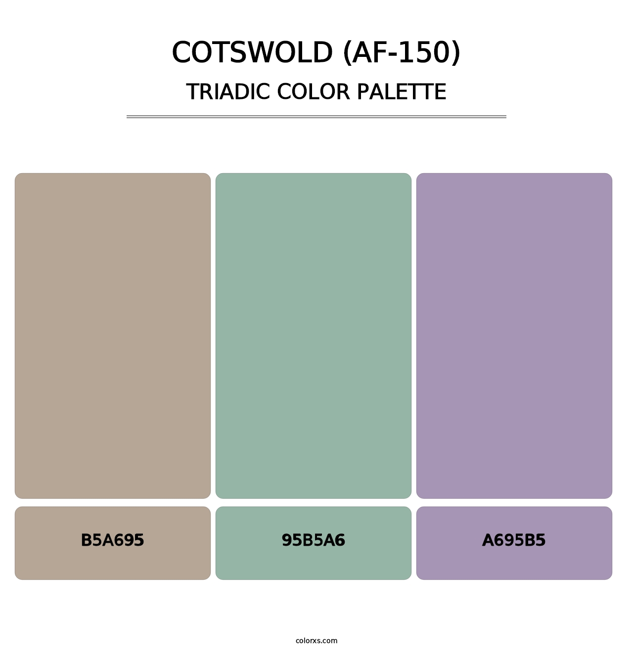 Cotswold (AF-150) - Triadic Color Palette