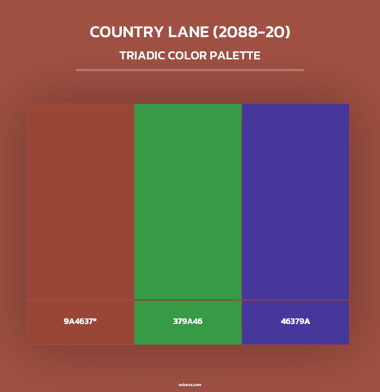 Country Lane (2088-20) - Triadic Color Palette