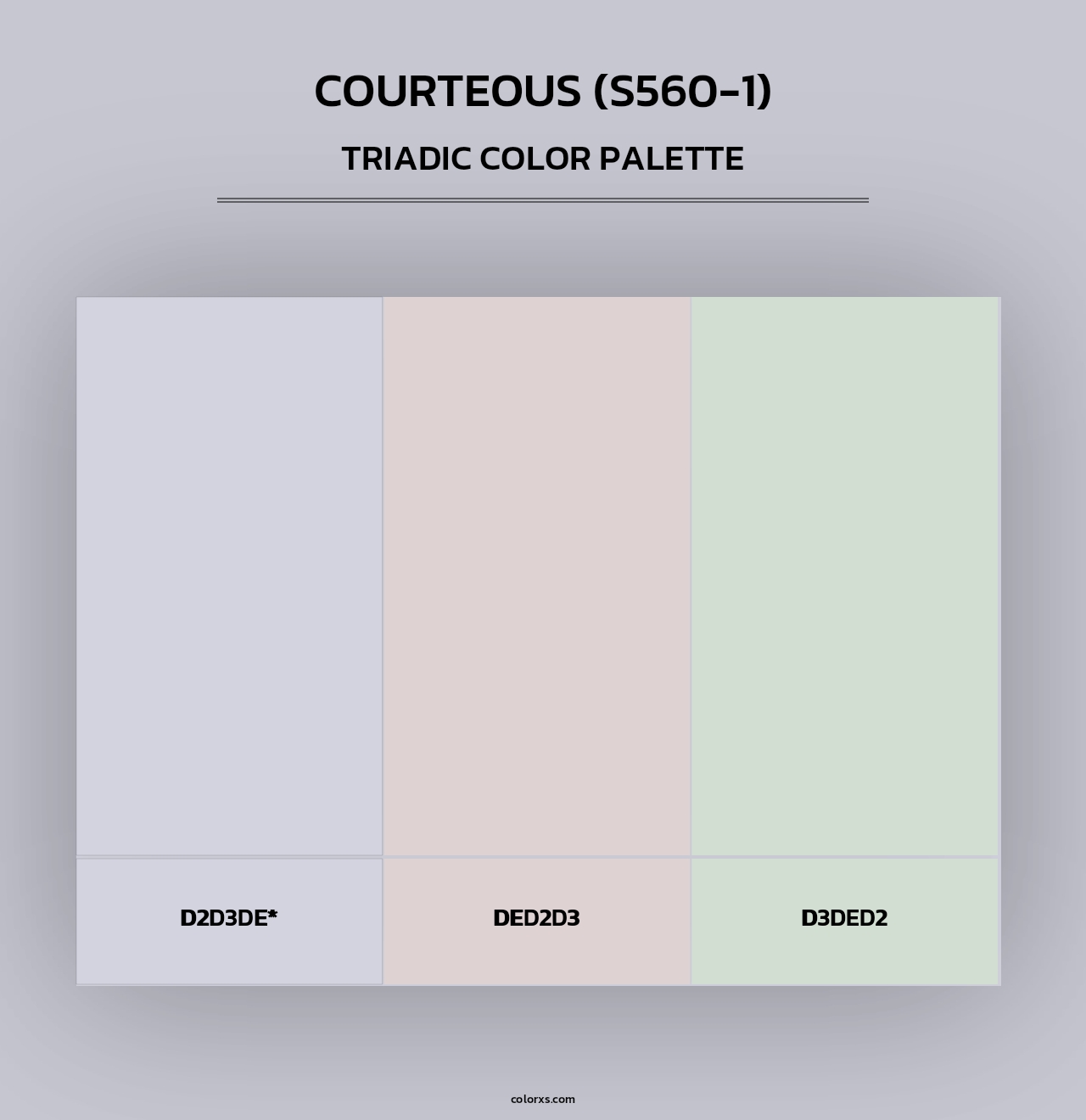 Courteous (S560-1) - Triadic Color Palette