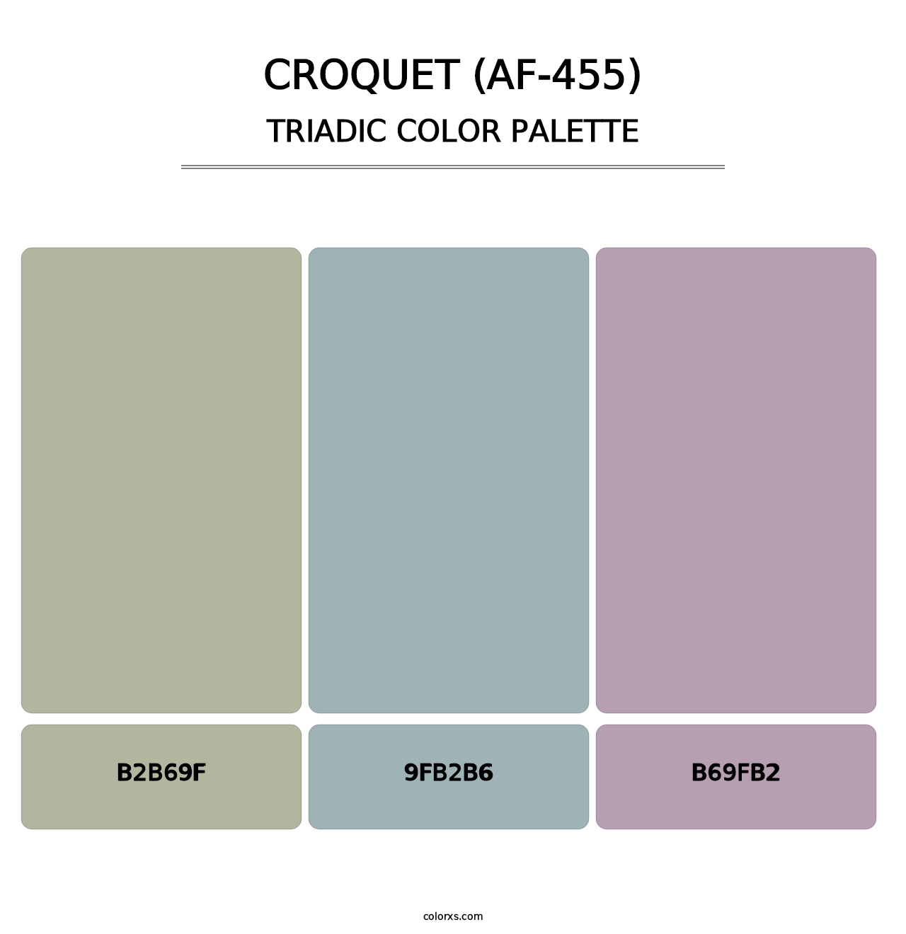 Croquet (AF-455) - Triadic Color Palette