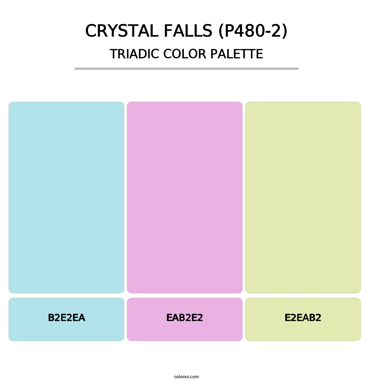 Crystal Falls (P480-2) - Triadic Color Palette