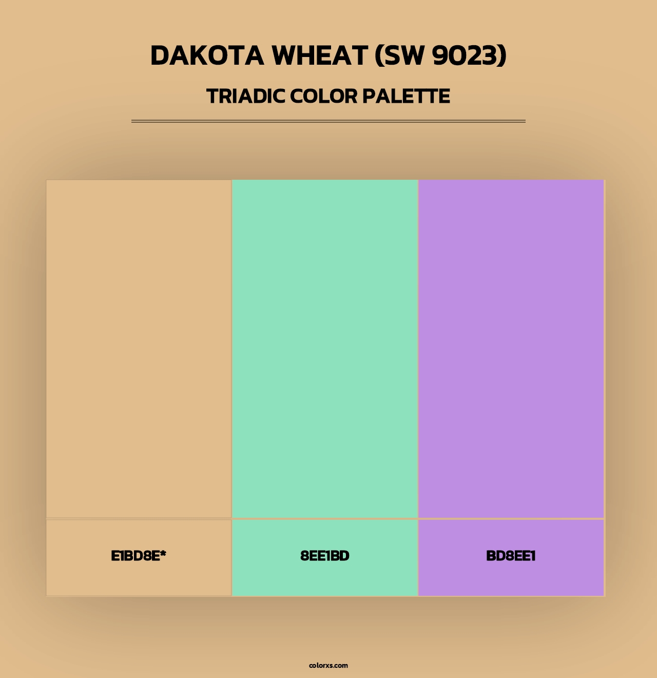 Dakota Wheat (SW 9023) - Triadic Color Palette