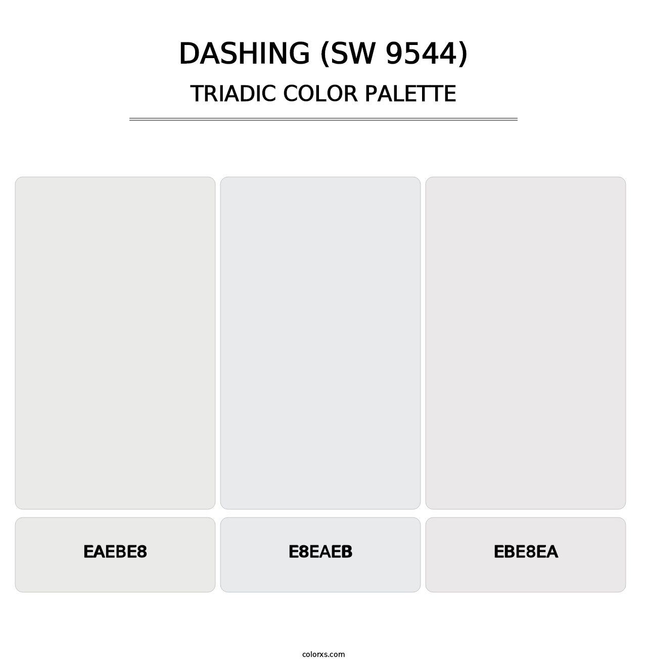 Dashing (SW 9544) - Triadic Color Palette