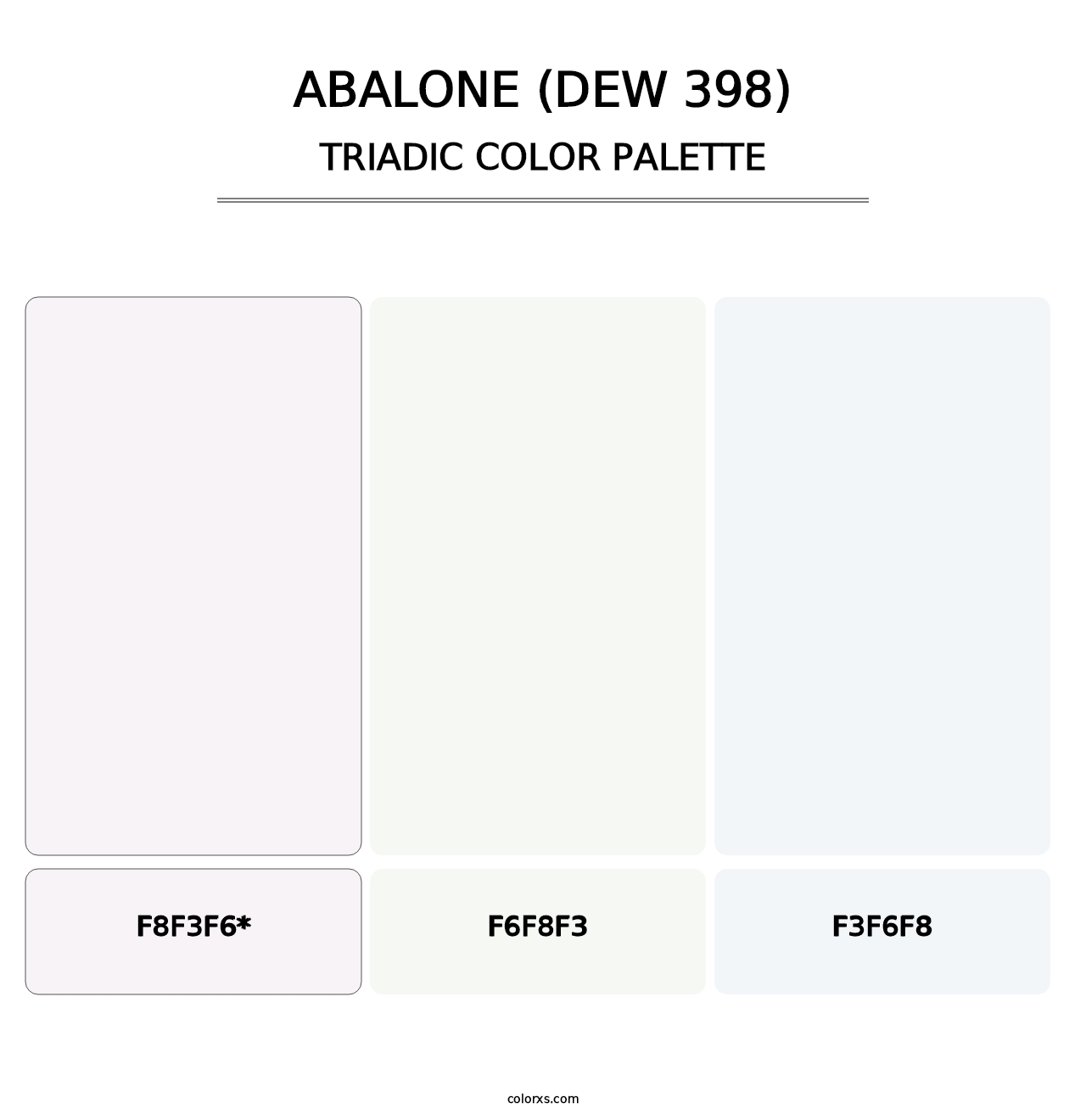 Abalone (DEW 398) - Triadic Color Palette