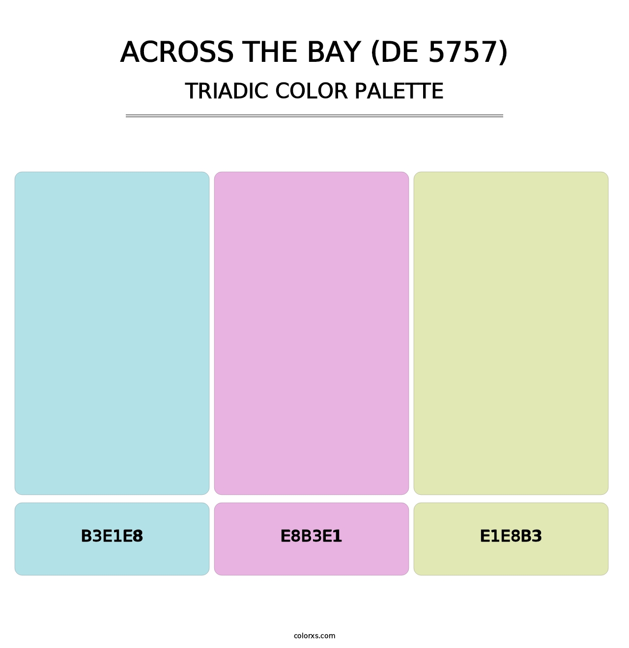 Across the Bay (DE 5757) - Triadic Color Palette