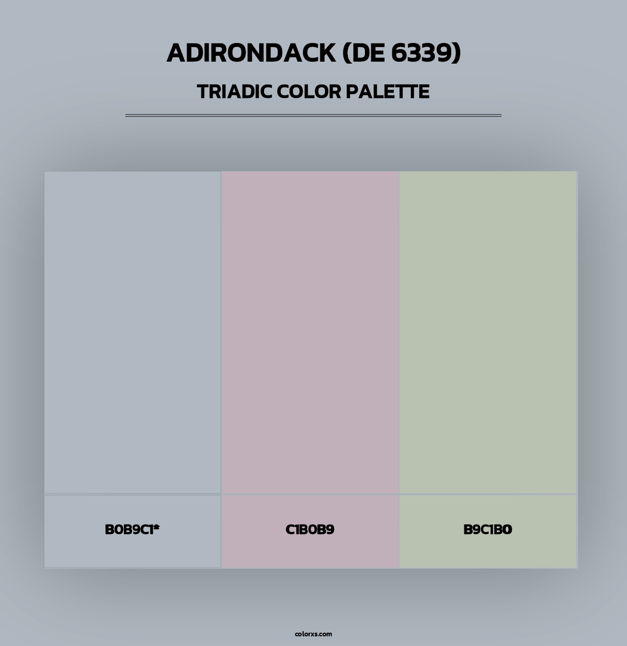 Adirondack (DE 6339) - Triadic Color Palette