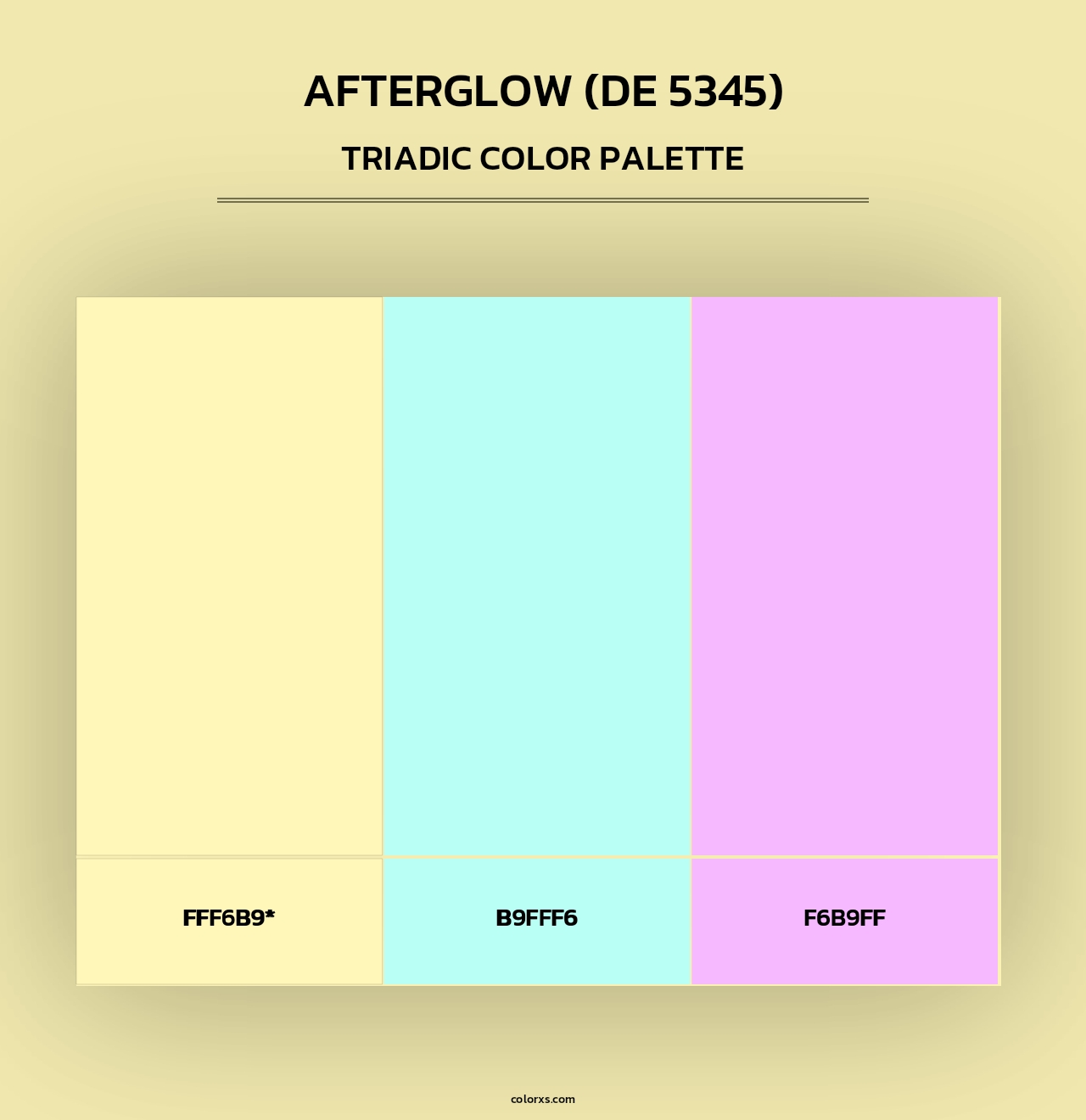 Afterglow (DE 5345) - Triadic Color Palette