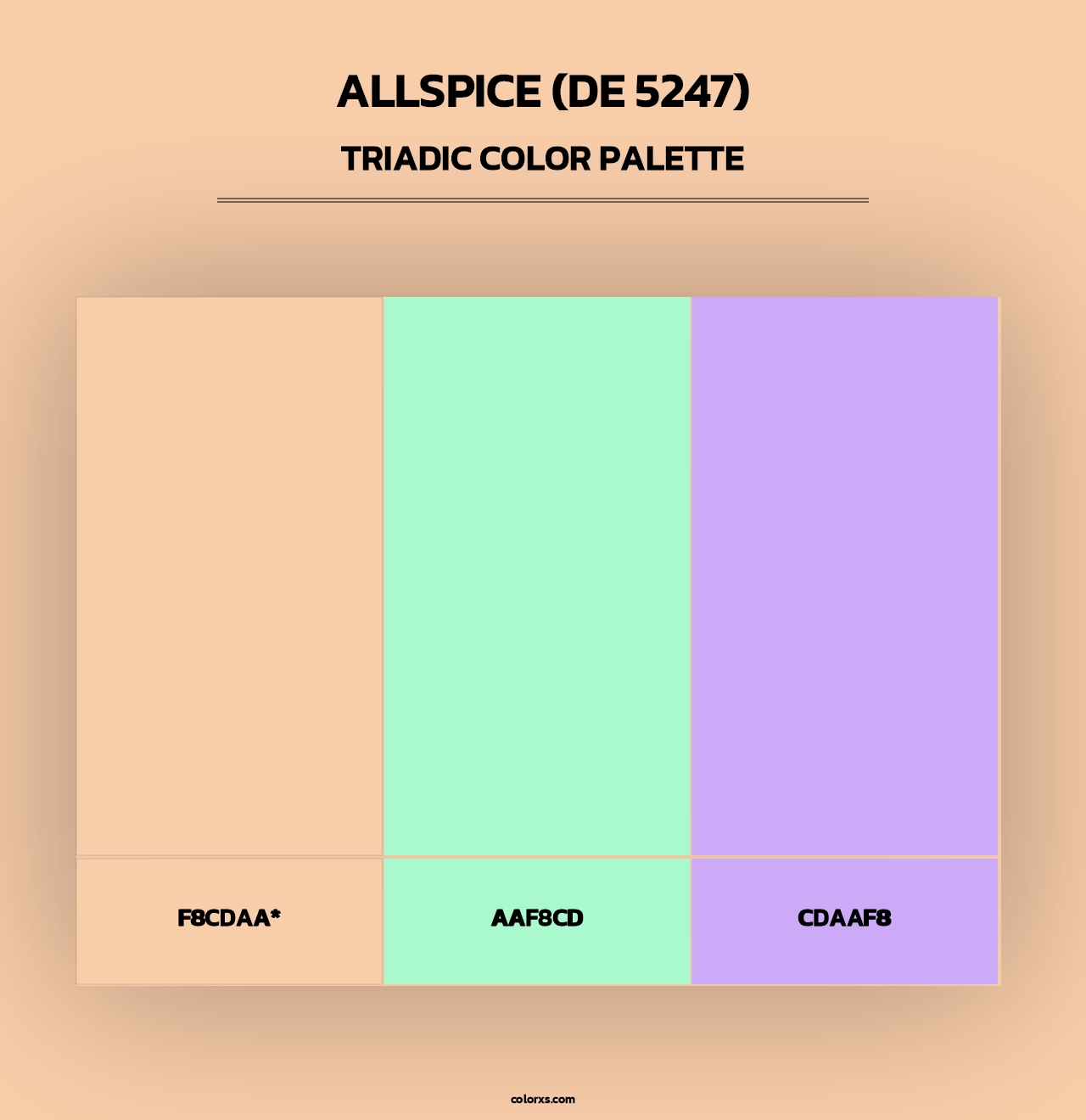 Allspice (DE 5247) - Triadic Color Palette