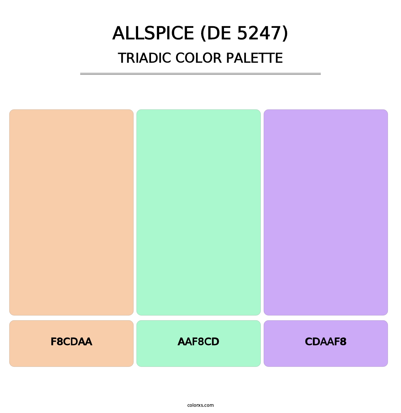 Allspice (DE 5247) - Triadic Color Palette