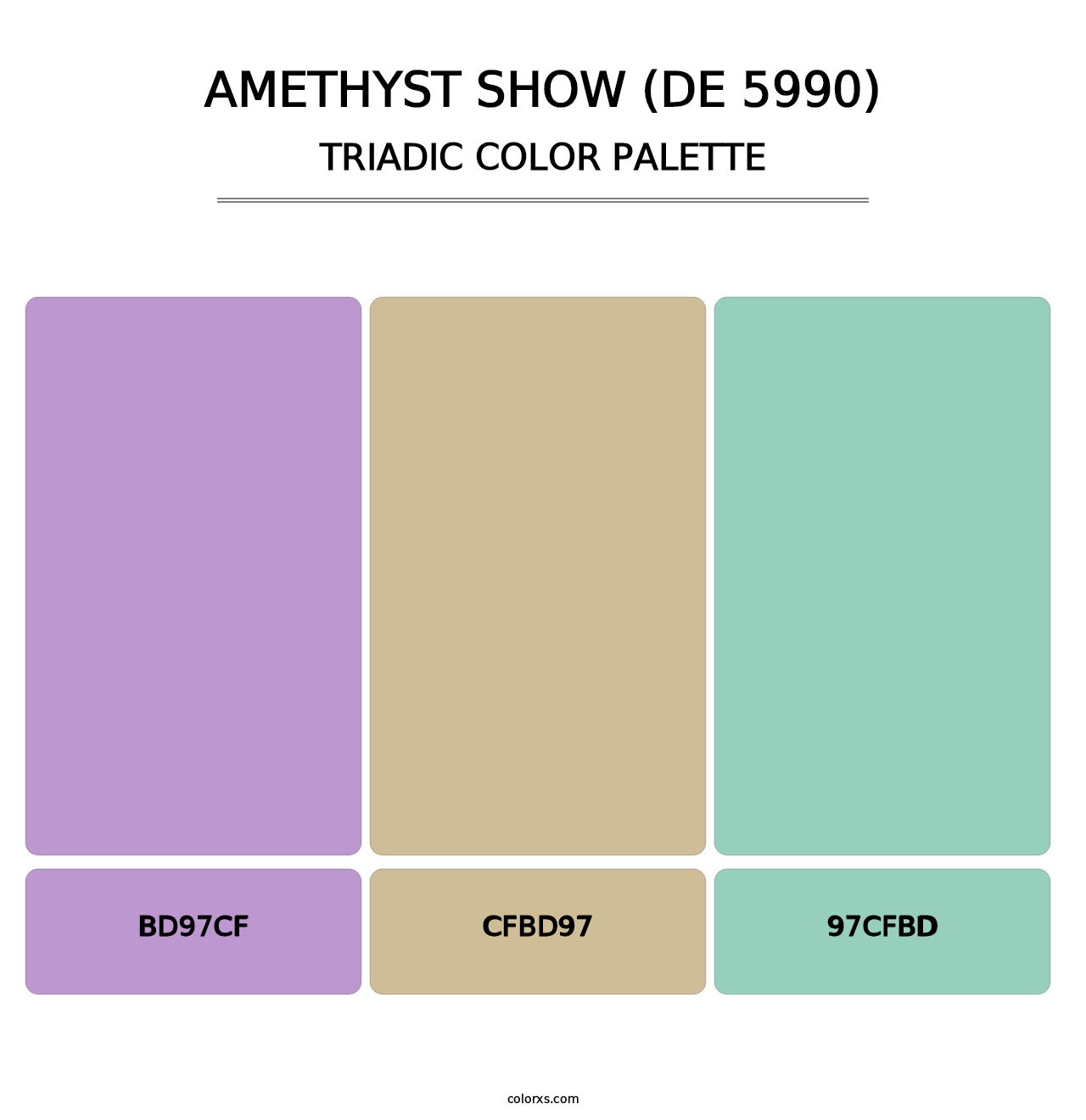 Amethyst Show (DE 5990) - Triadic Color Palette
