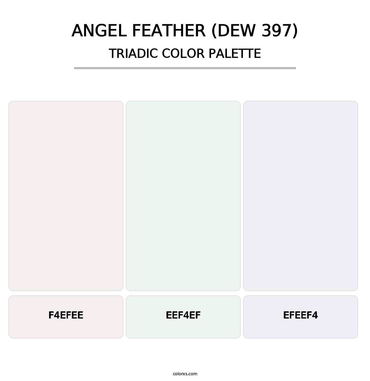 Angel Feather (DEW 397) - Triadic Color Palette