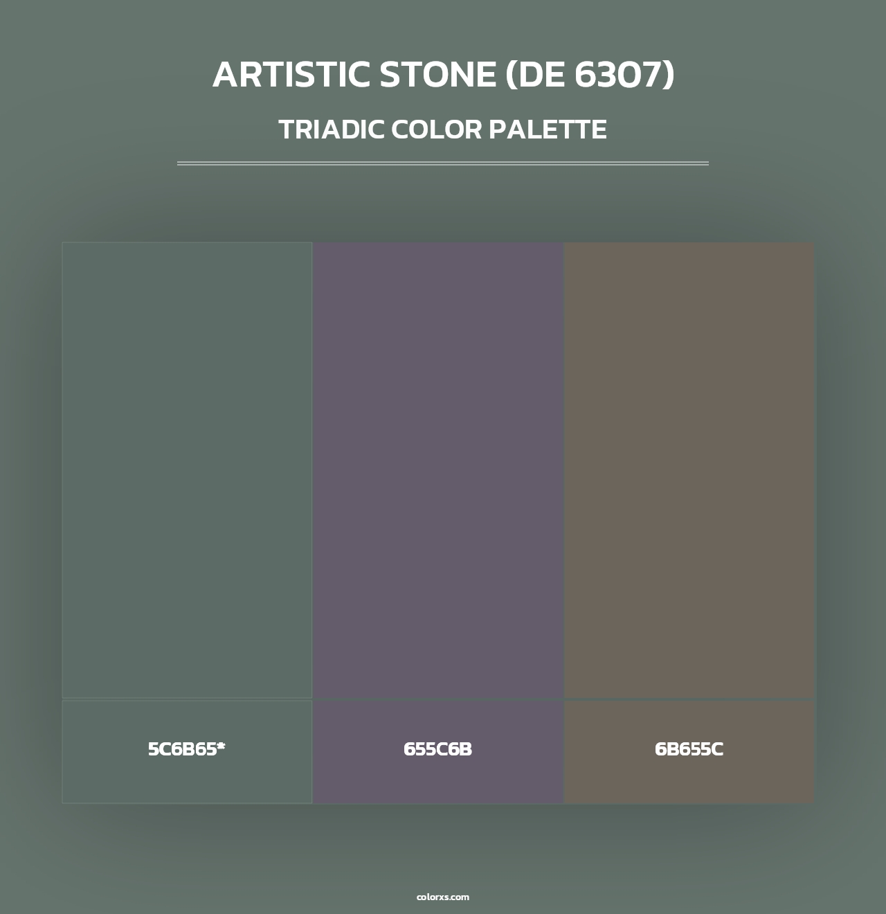 Artistic Stone (DE 6307) - Triadic Color Palette