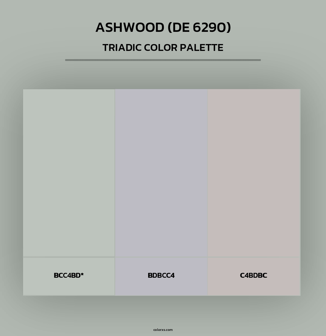 Ashwood (DE 6290) - Triadic Color Palette