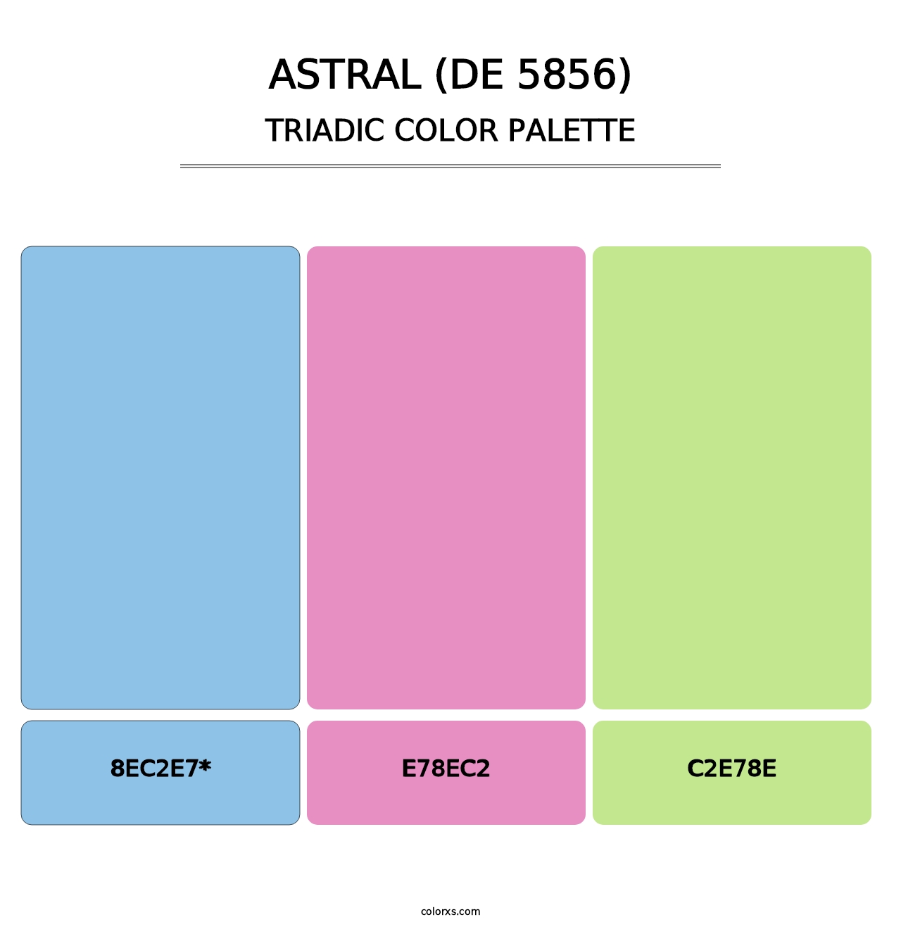 Astral (DE 5856) - Triadic Color Palette