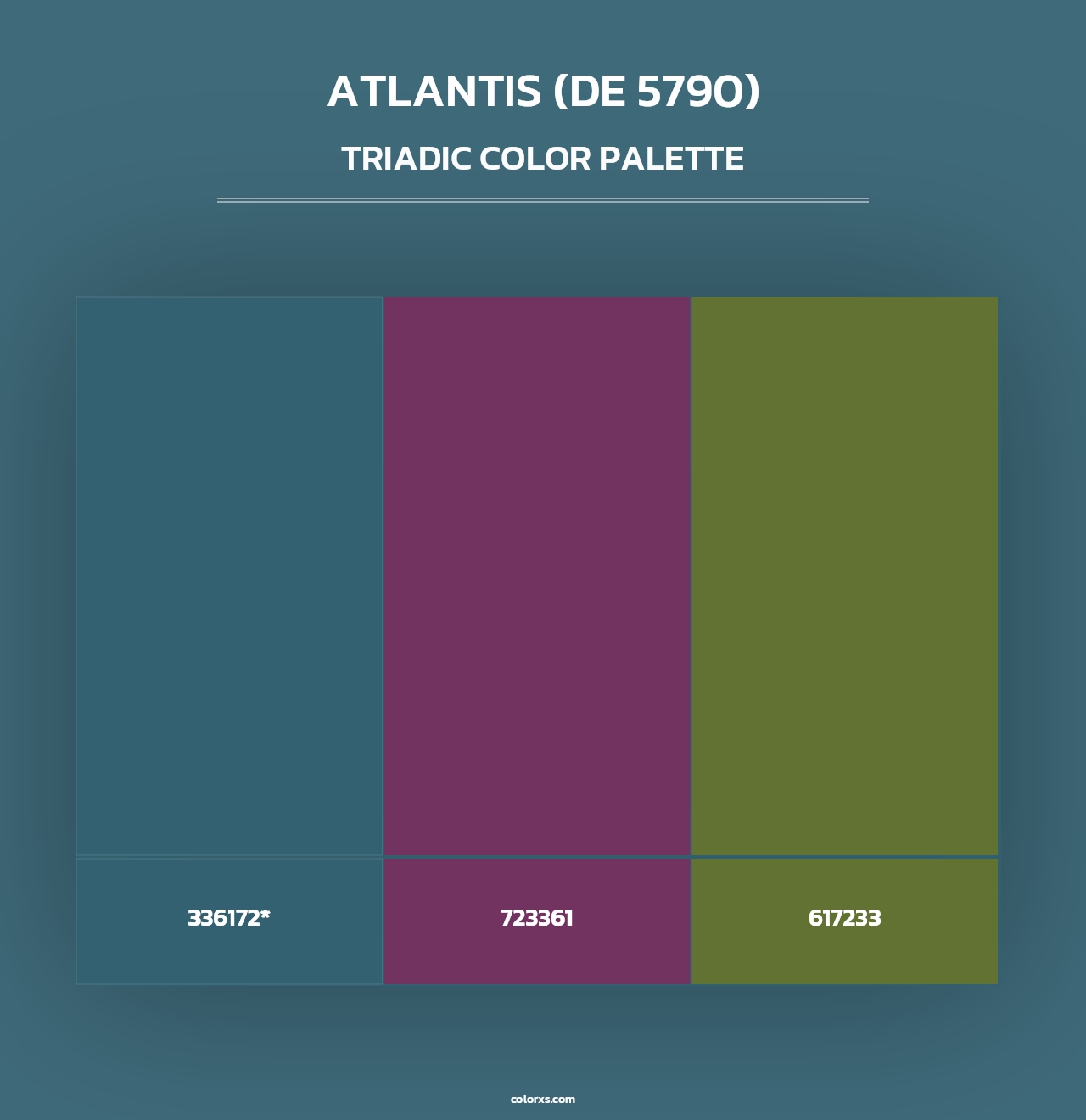 Atlantis (DE 5790) - Triadic Color Palette