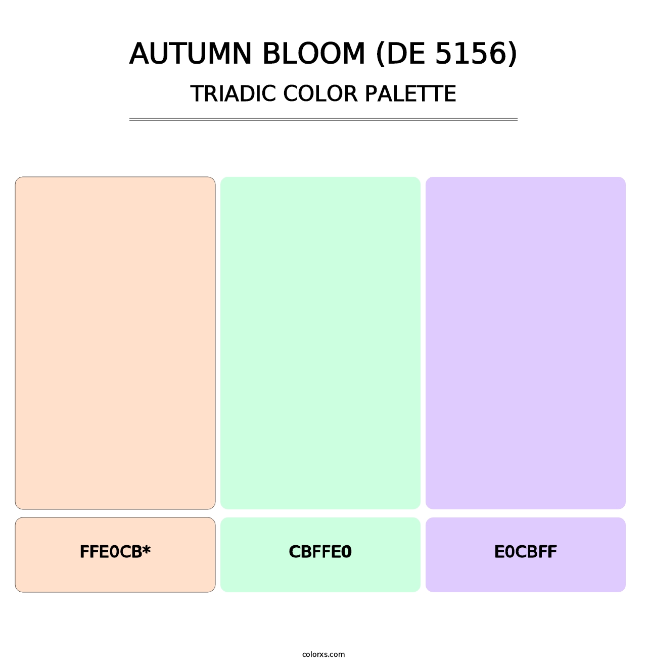 Autumn Bloom (DE 5156) - Triadic Color Palette