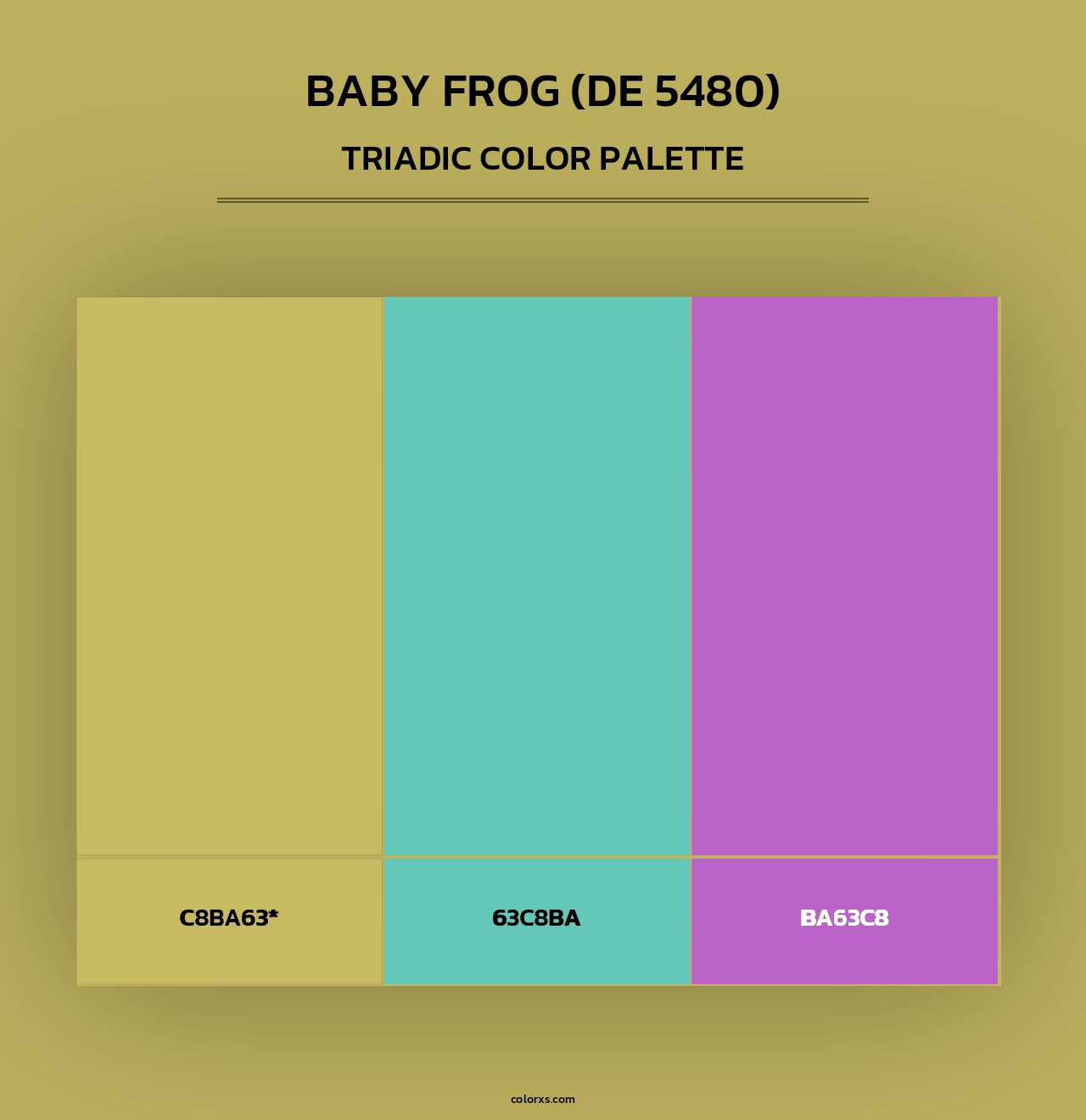 Baby Frog (DE 5480) - Triadic Color Palette