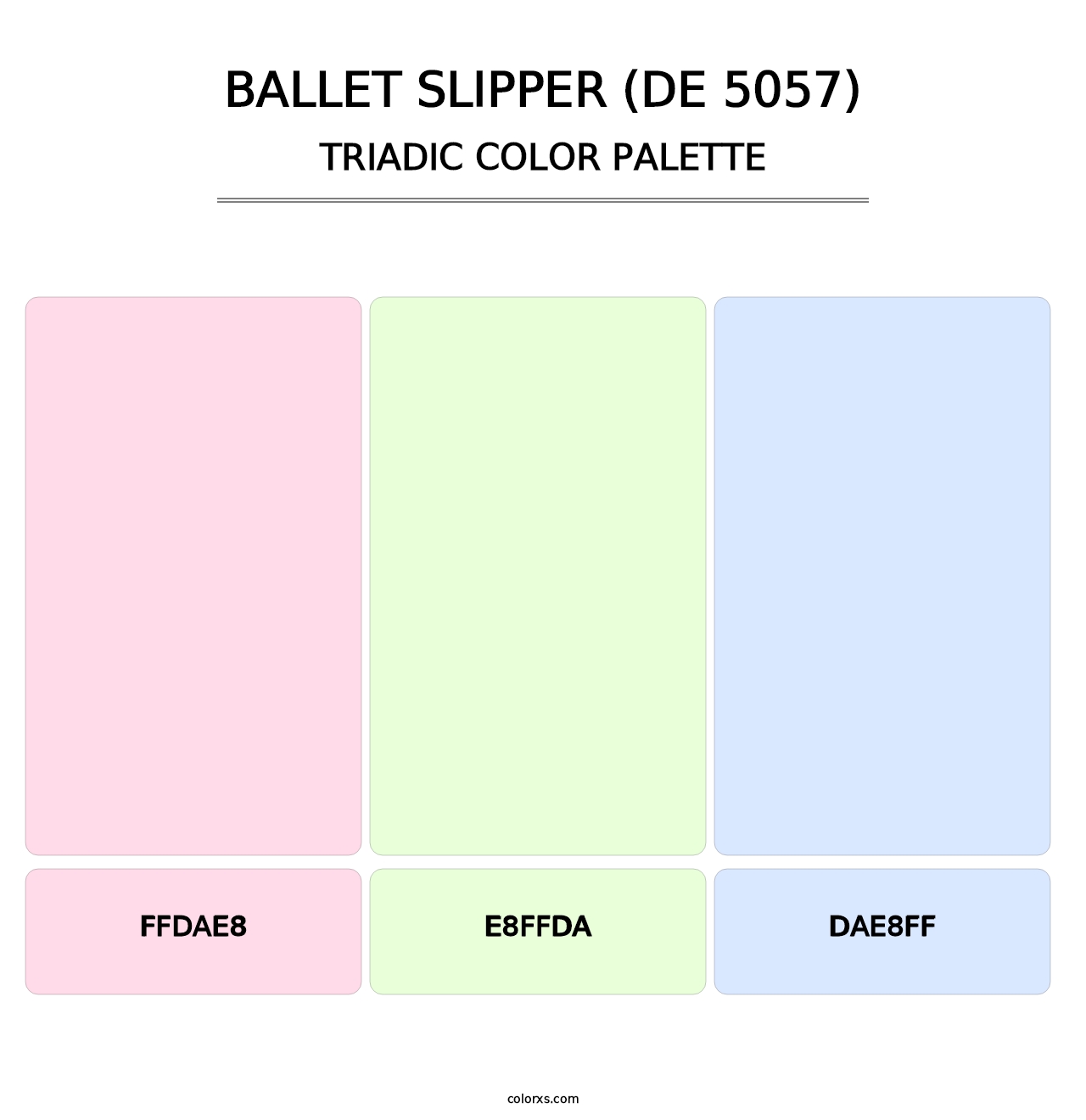 Ballet Slipper (DE 5057) - Triadic Color Palette