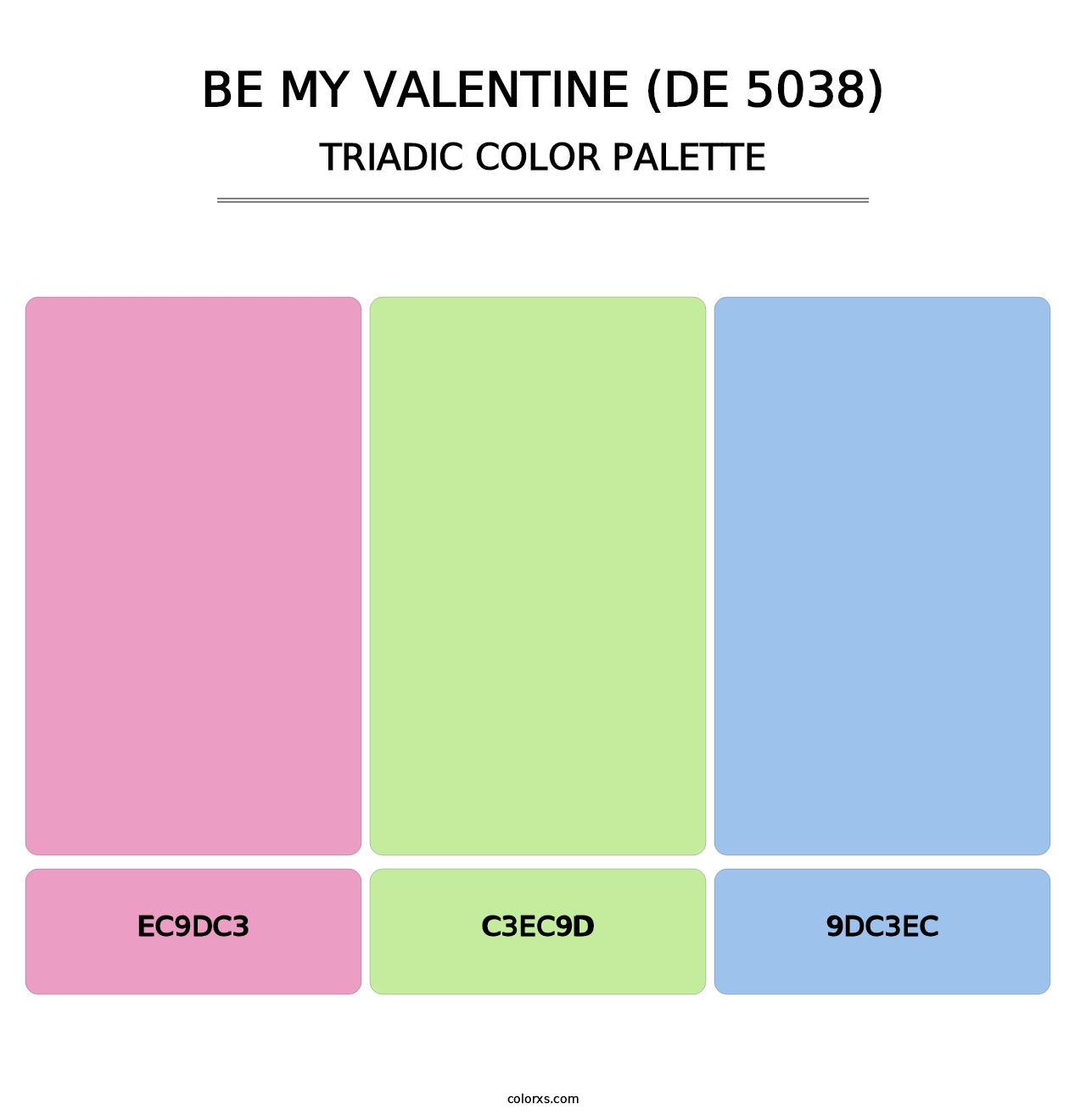 Be My Valentine (DE 5038) - Triadic Color Palette