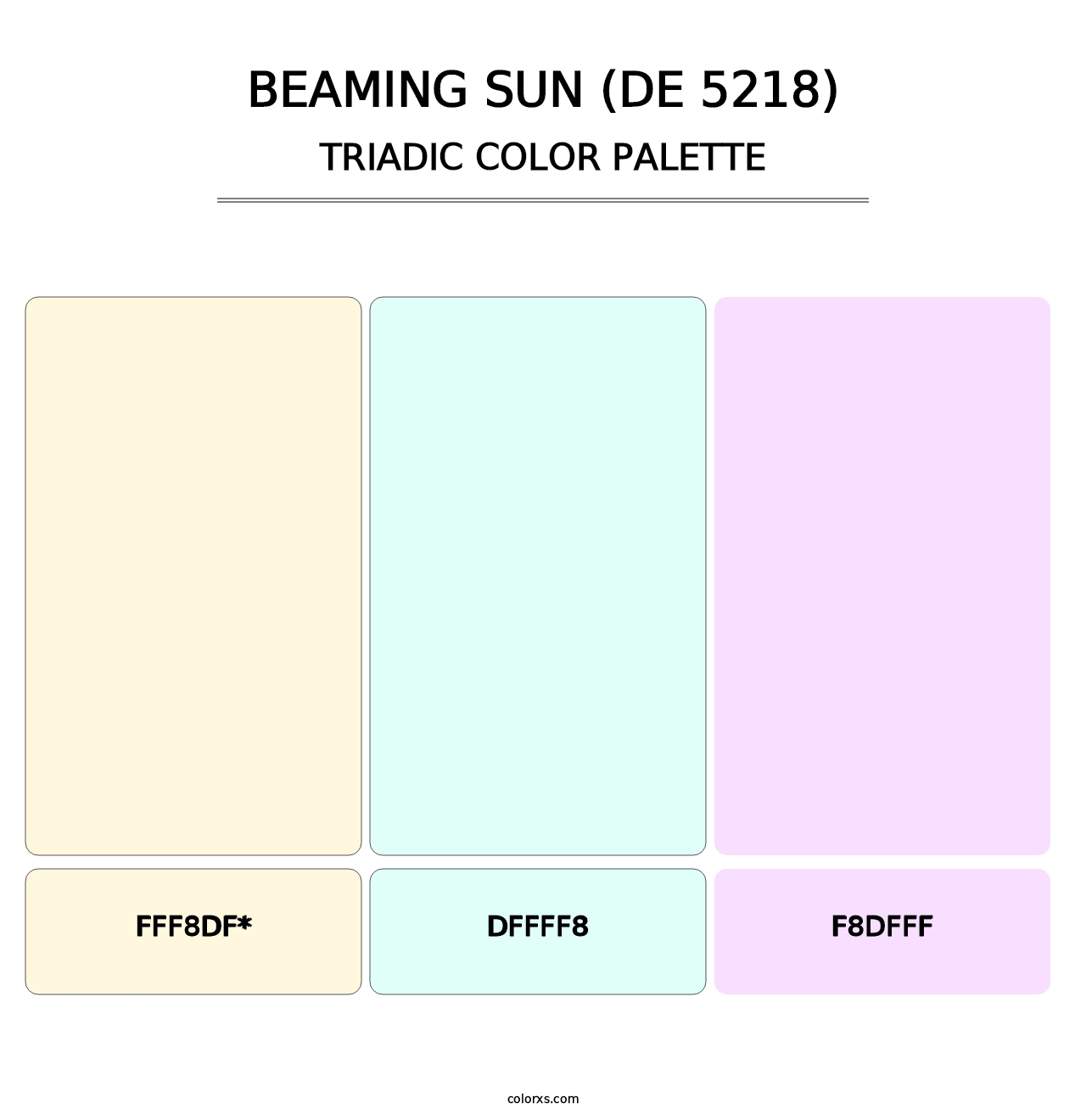 Beaming Sun (DE 5218) - Triadic Color Palette