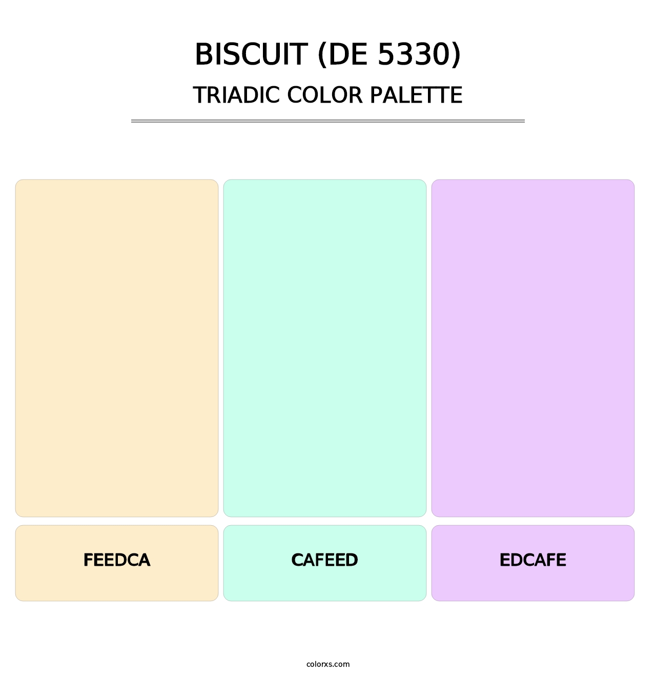 Biscuit (DE 5330) - Triadic Color Palette