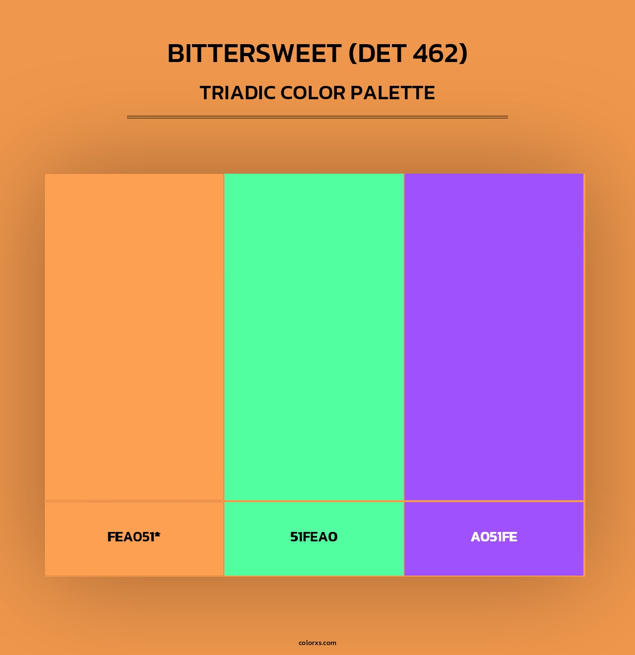 Bittersweet (DET 462) - Triadic Color Palette