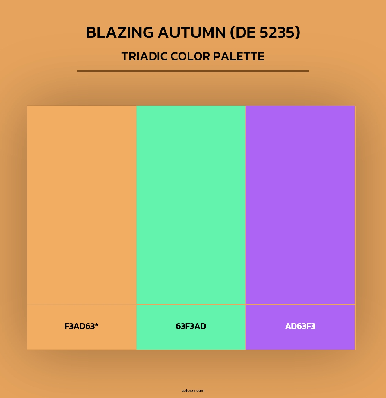 Blazing Autumn (DE 5235) - Triadic Color Palette