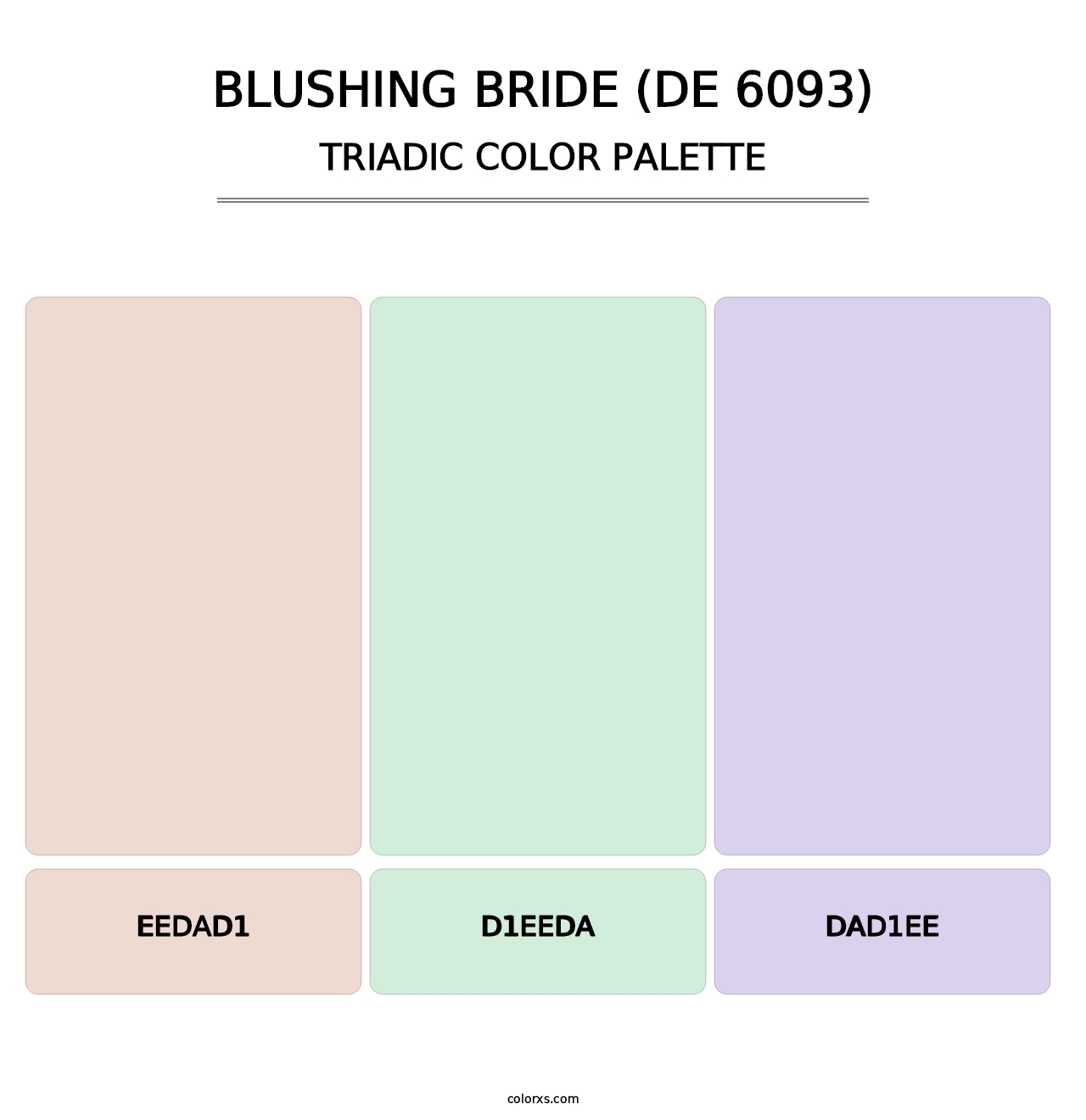Blushing Bride (DE 6093) - Triadic Color Palette