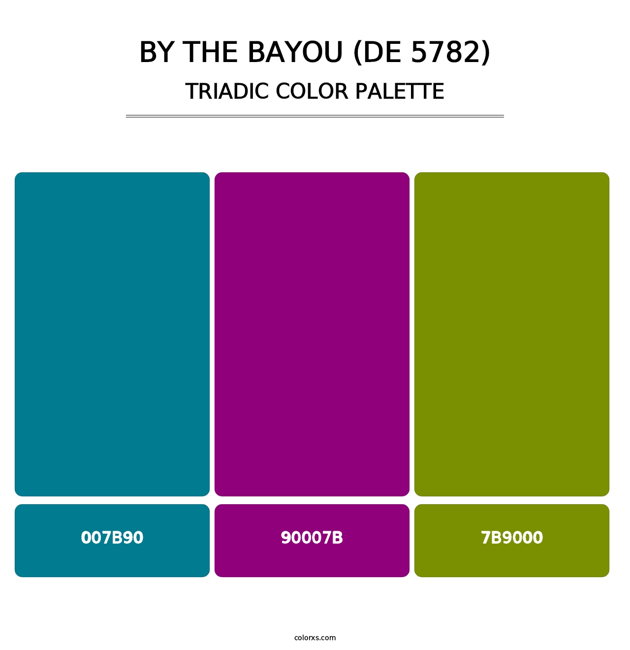 By the Bayou (DE 5782) - Triadic Color Palette