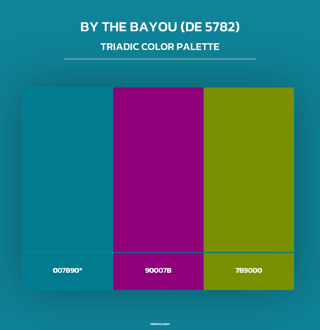 By the Bayou (DE 5782) - Triadic Color Palette
