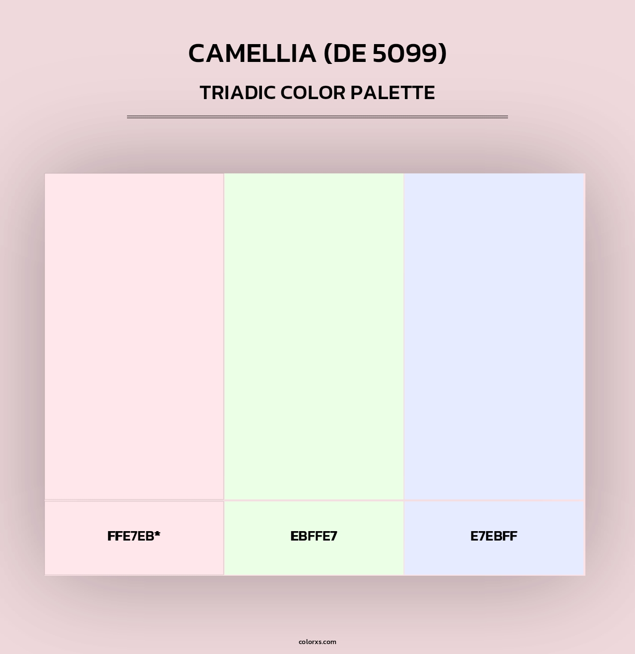 Camellia (DE 5099) - Triadic Color Palette