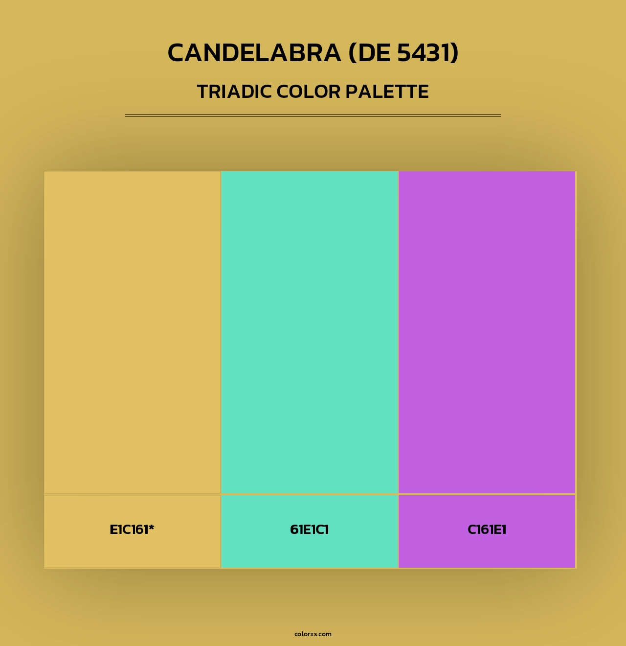 Candelabra (DE 5431) - Triadic Color Palette