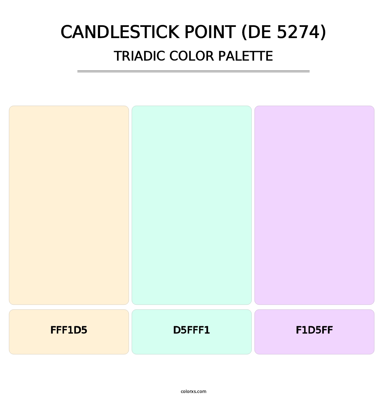 Candlestick Point (DE 5274) - Triadic Color Palette
