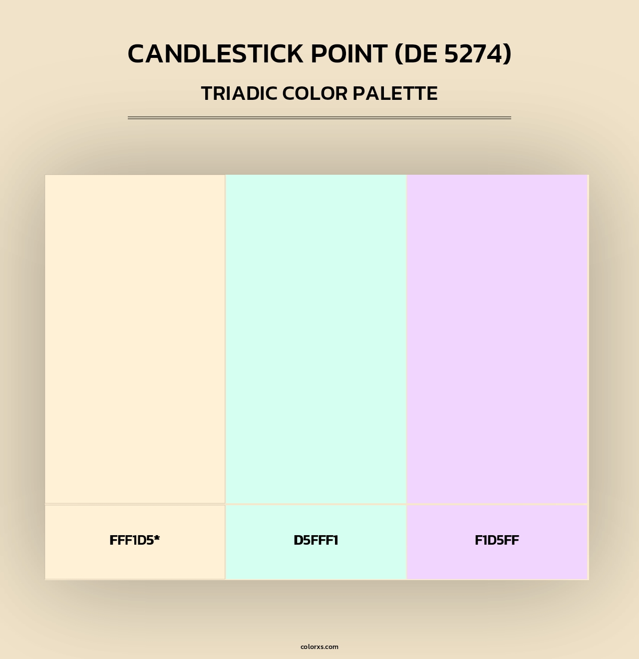 Candlestick Point (DE 5274) - Triadic Color Palette