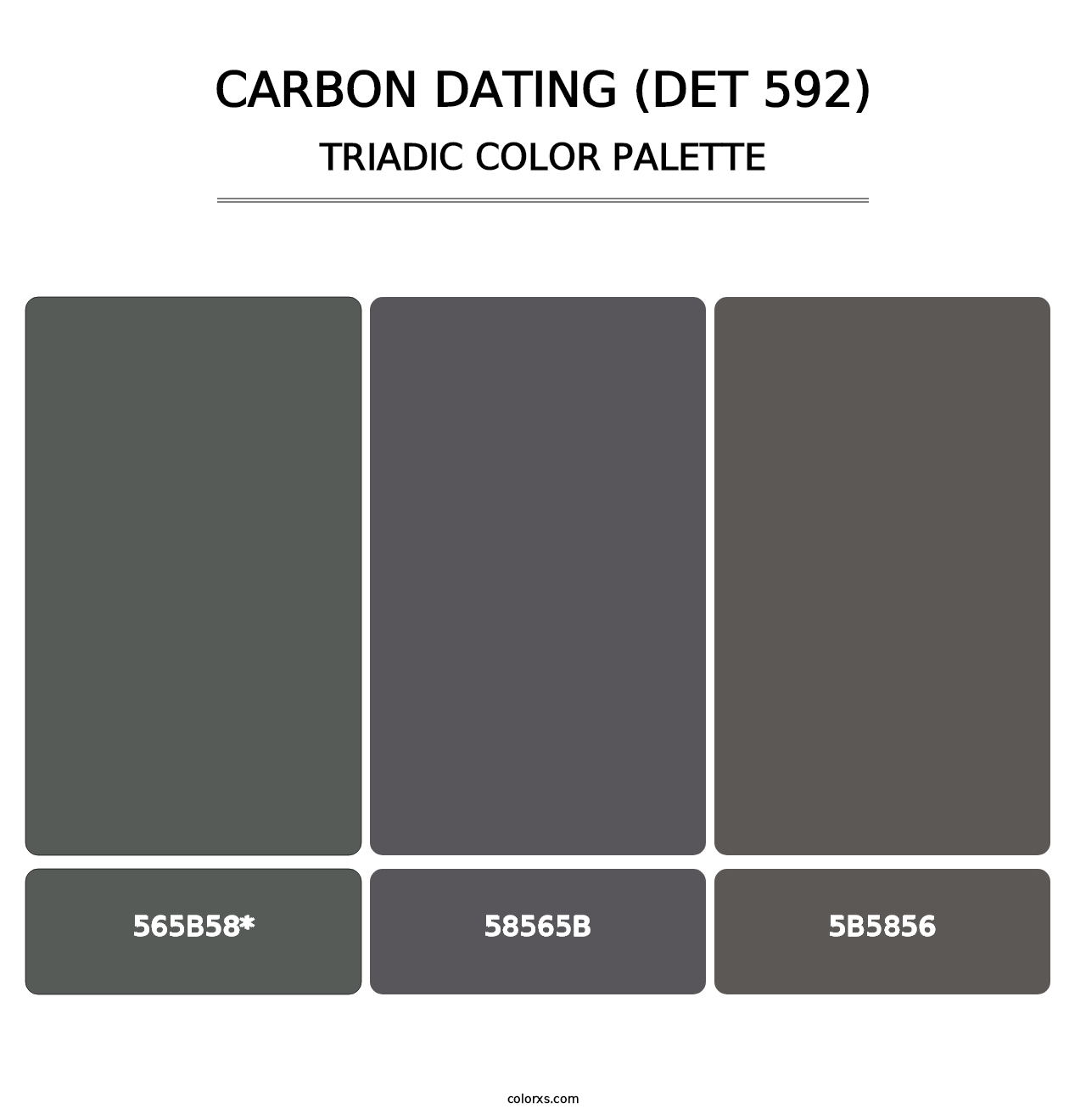 Carbon Dating (DET 592) - Triadic Color Palette