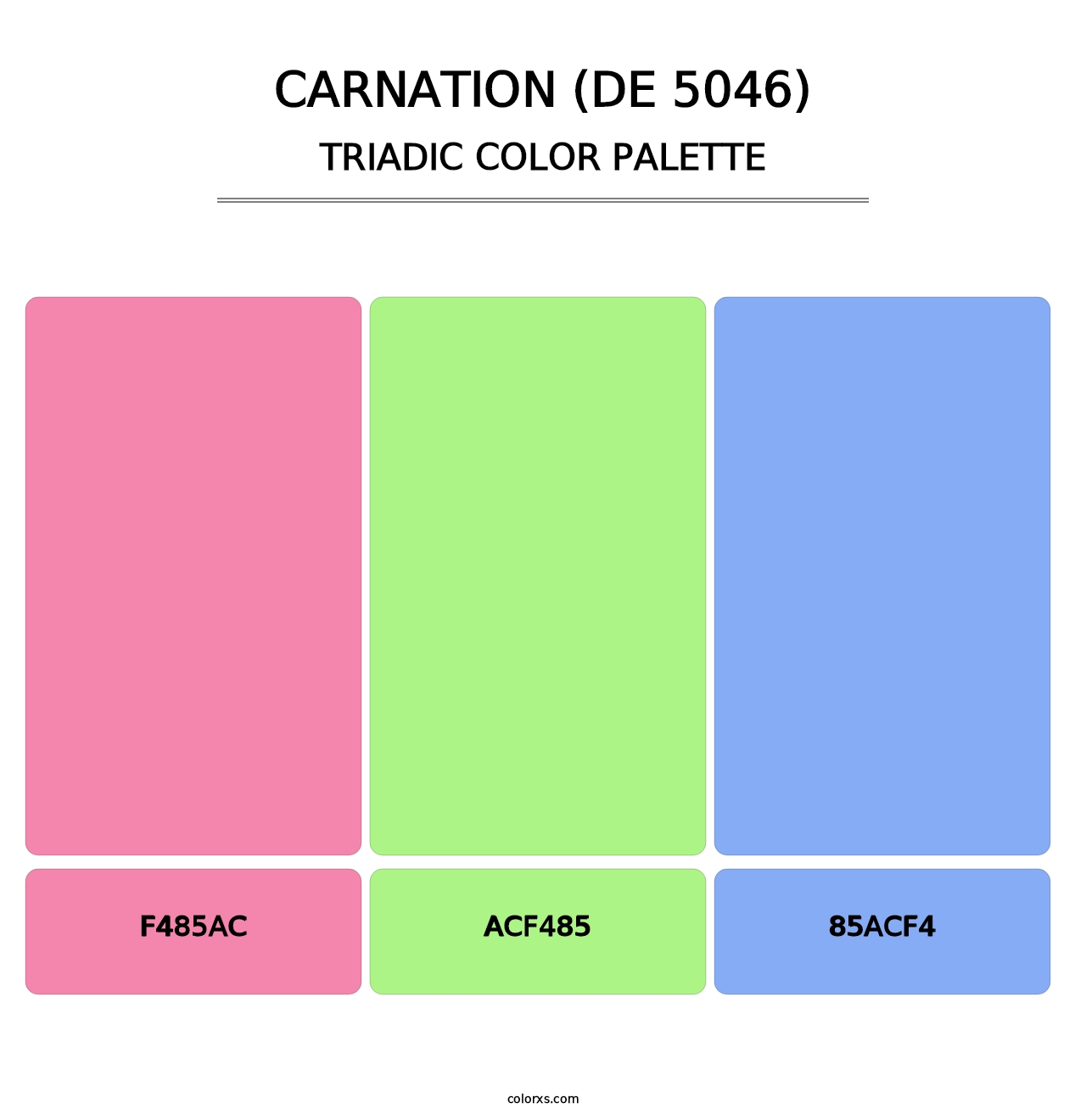Carnation (DE 5046) - Triadic Color Palette
