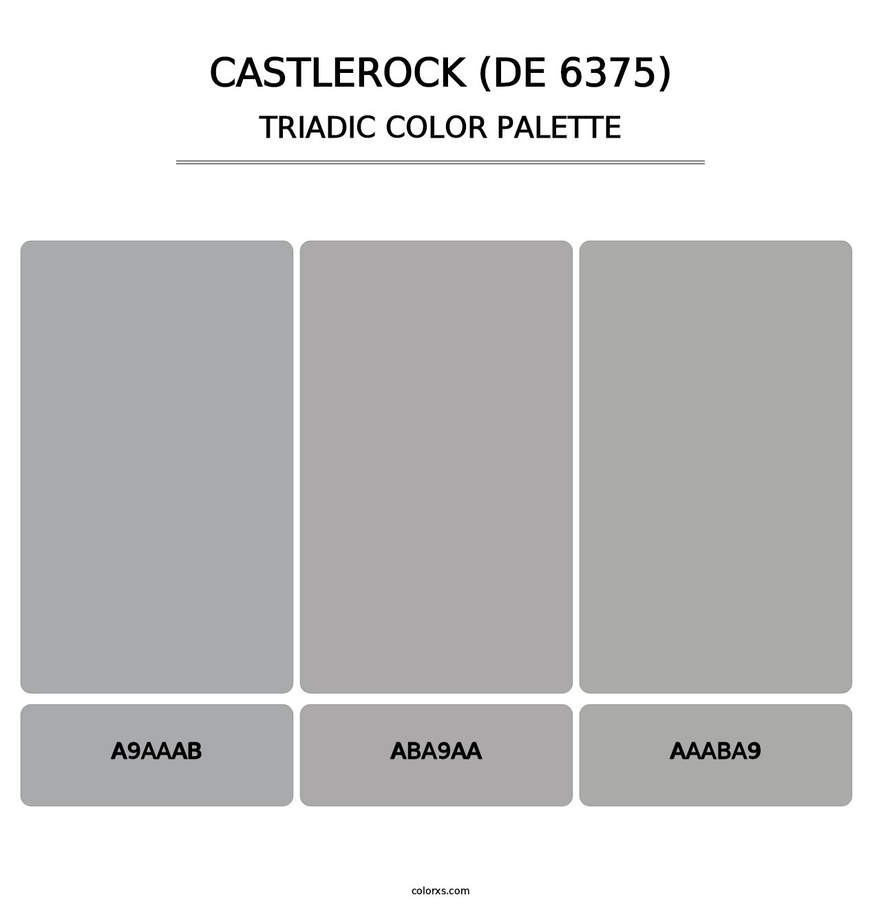 Castlerock (DE 6375) - Triadic Color Palette