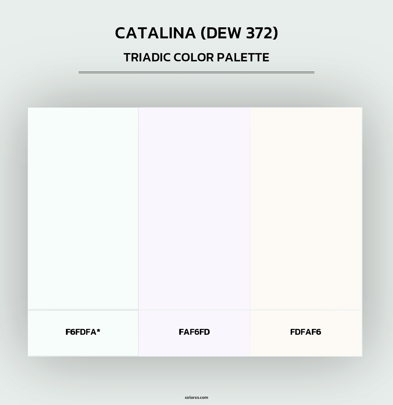 Catalina (DEW 372) - Triadic Color Palette