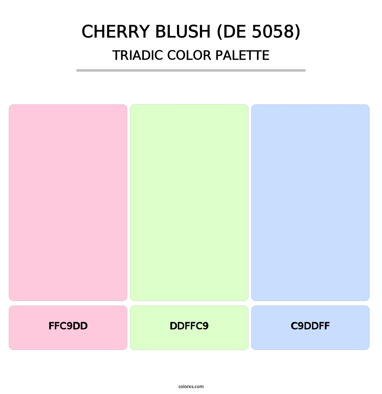 Cherry Blush (DE 5058) - Triadic Color Palette