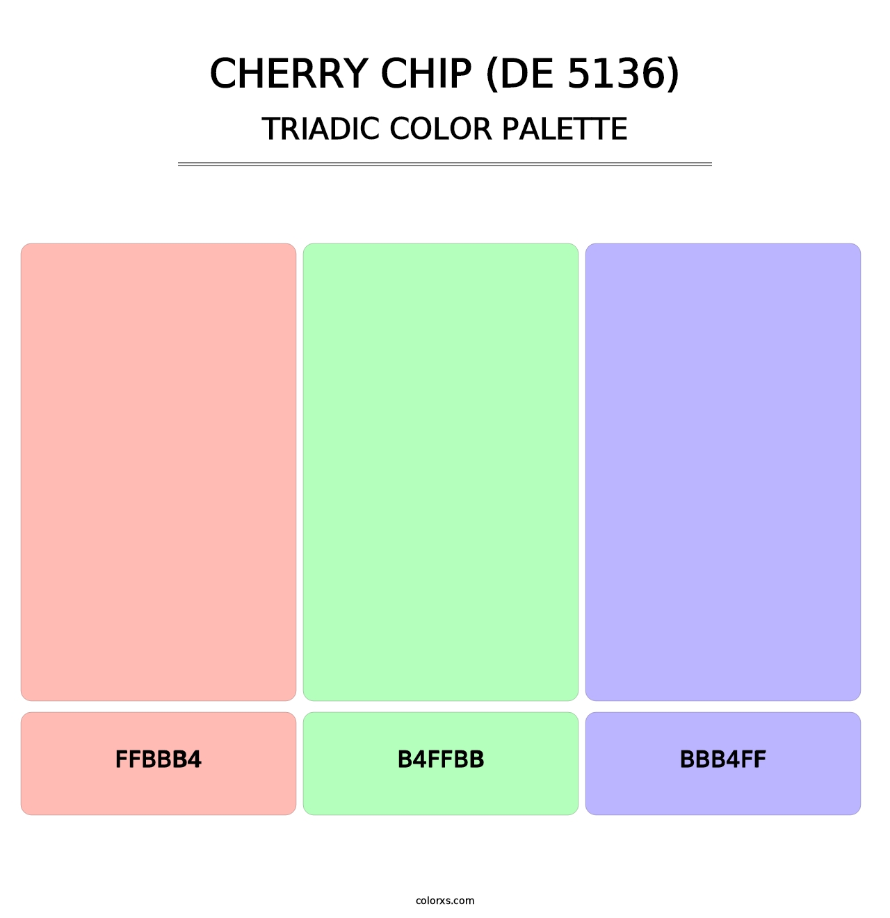 Cherry Chip (DE 5136) - Triadic Color Palette