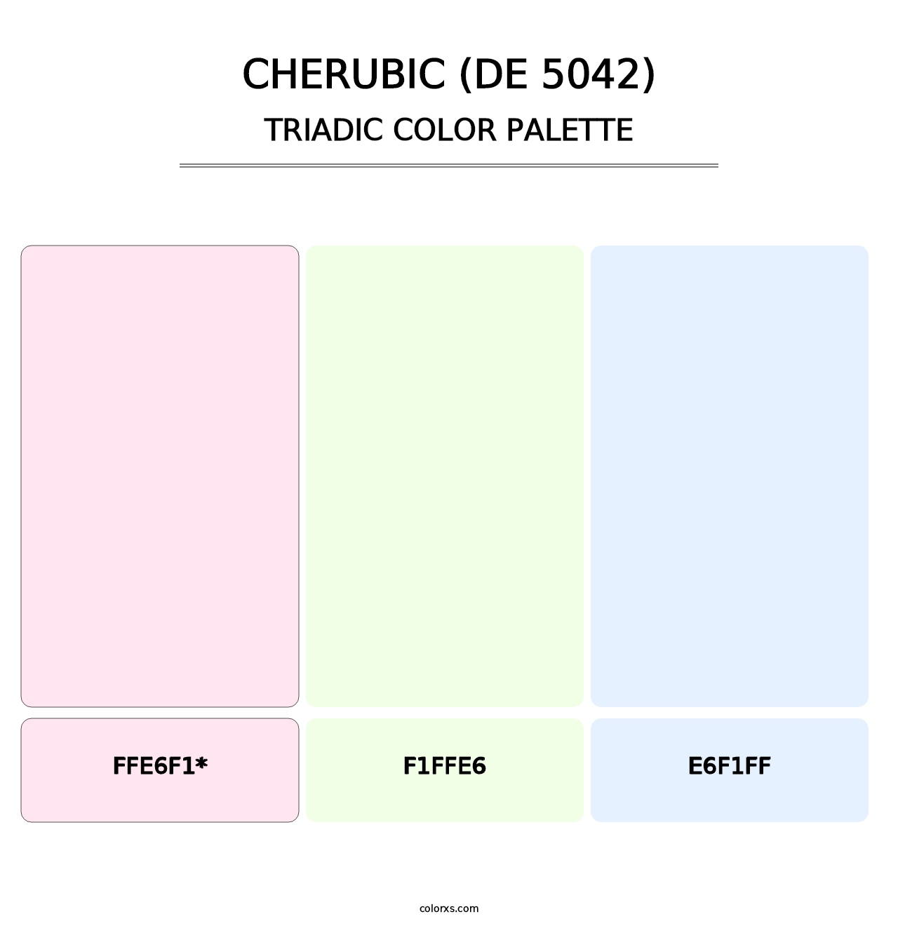 Cherubic (DE 5042) - Triadic Color Palette