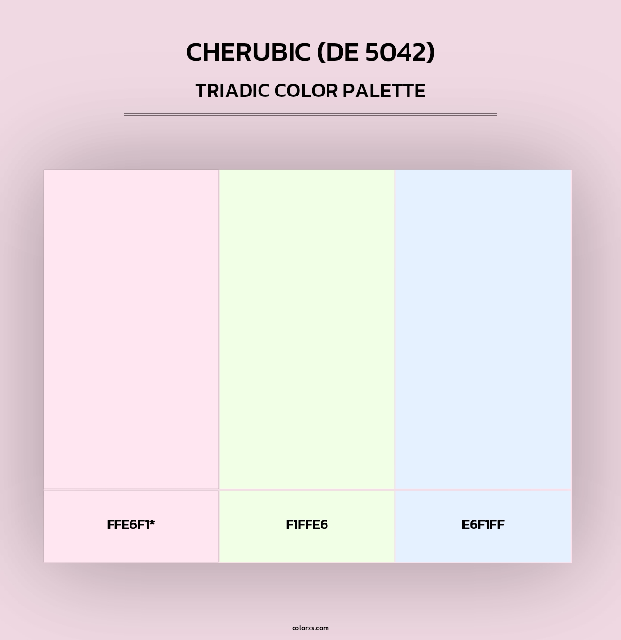 Cherubic (DE 5042) - Triadic Color Palette