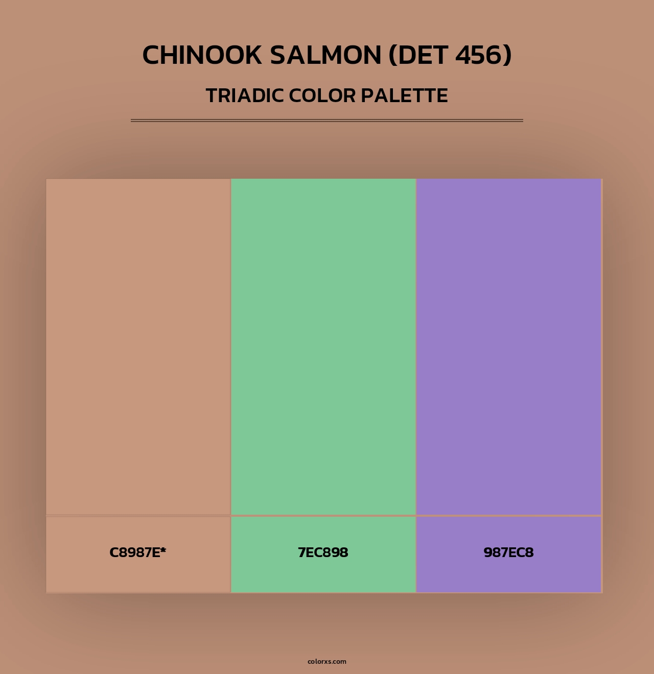 Chinook Salmon (DET 456) - Triadic Color Palette