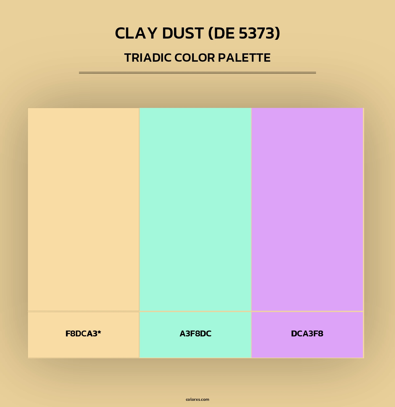 Clay Dust (DE 5373) - Triadic Color Palette