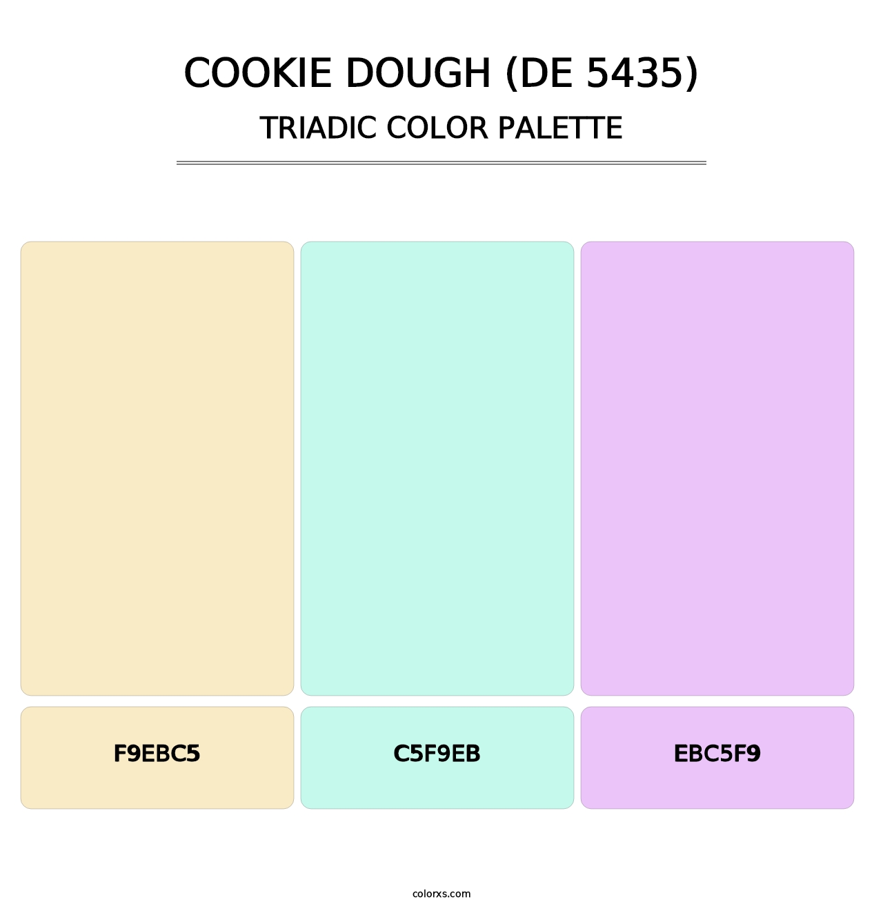 Cookie Dough (DE 5435) - Triadic Color Palette