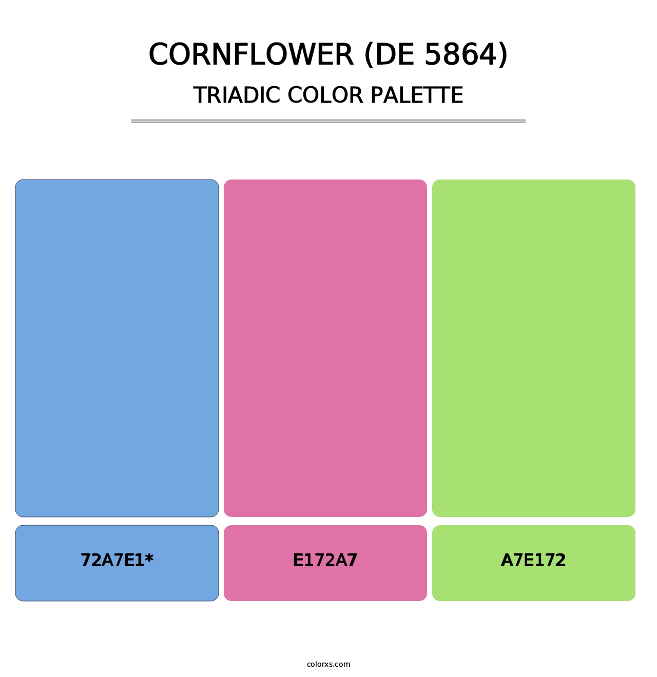 Cornflower (DE 5864) - Triadic Color Palette