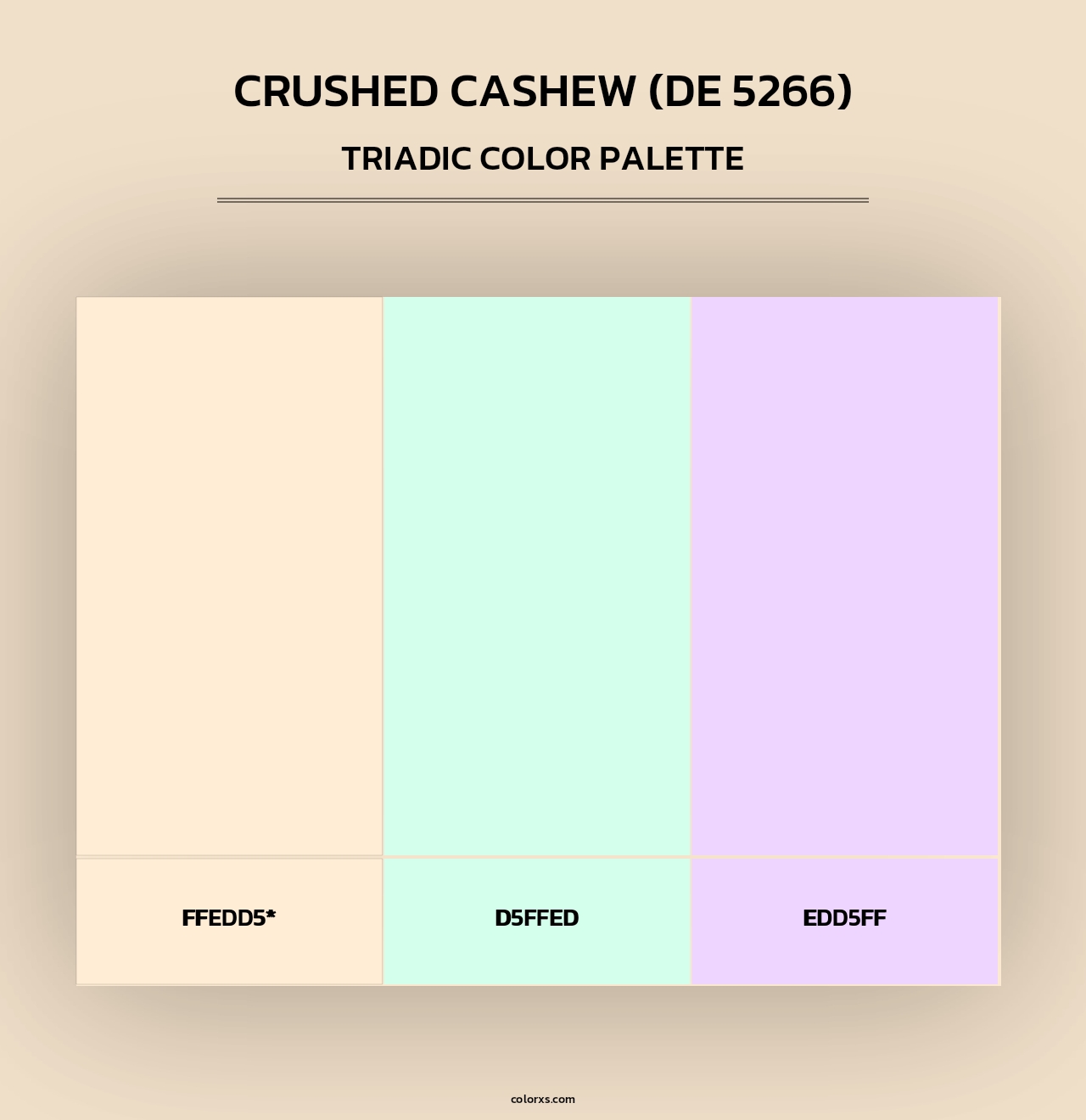 Crushed Cashew (DE 5266) - Triadic Color Palette