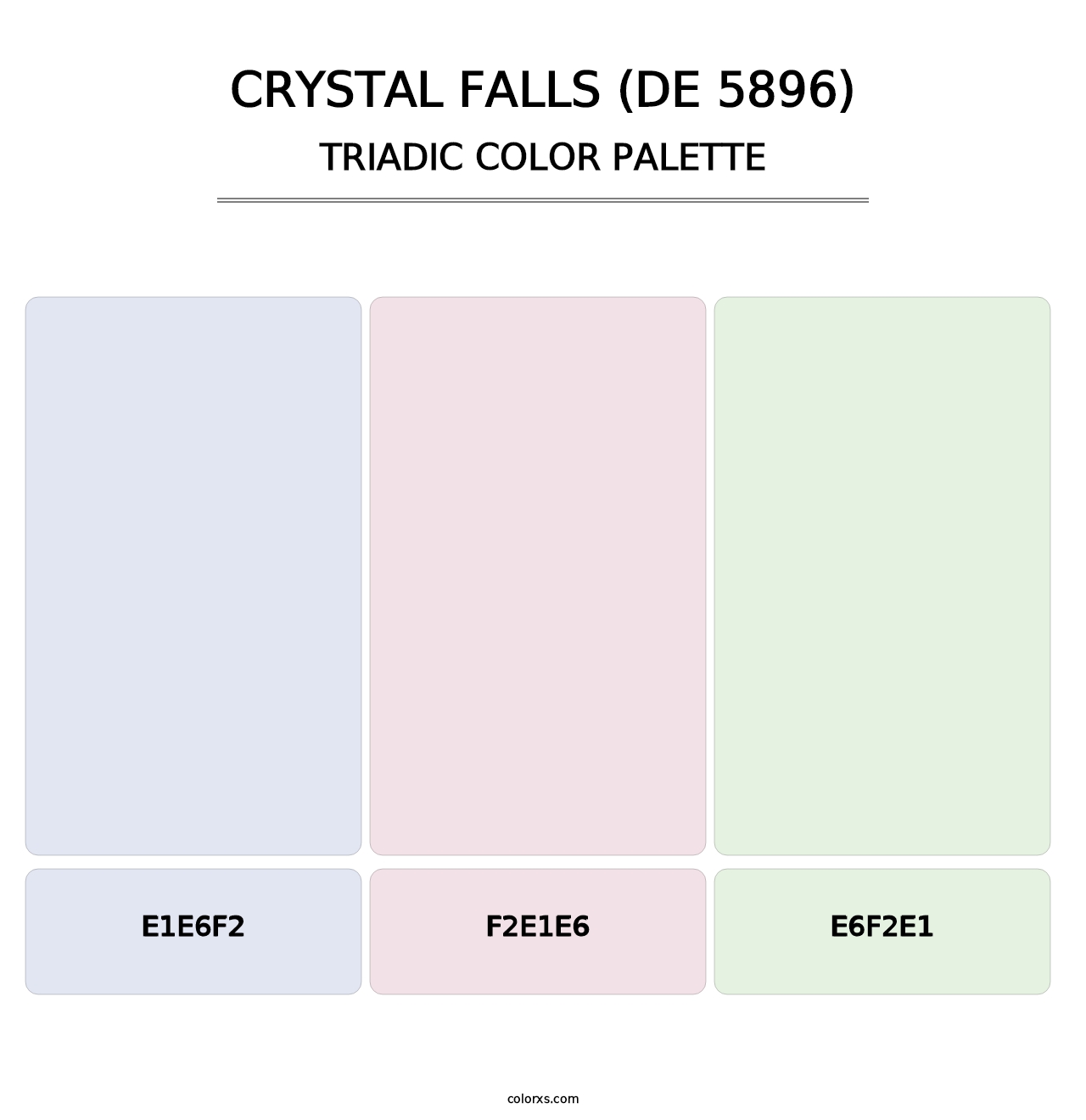 Crystal Falls (DE 5896) - Triadic Color Palette