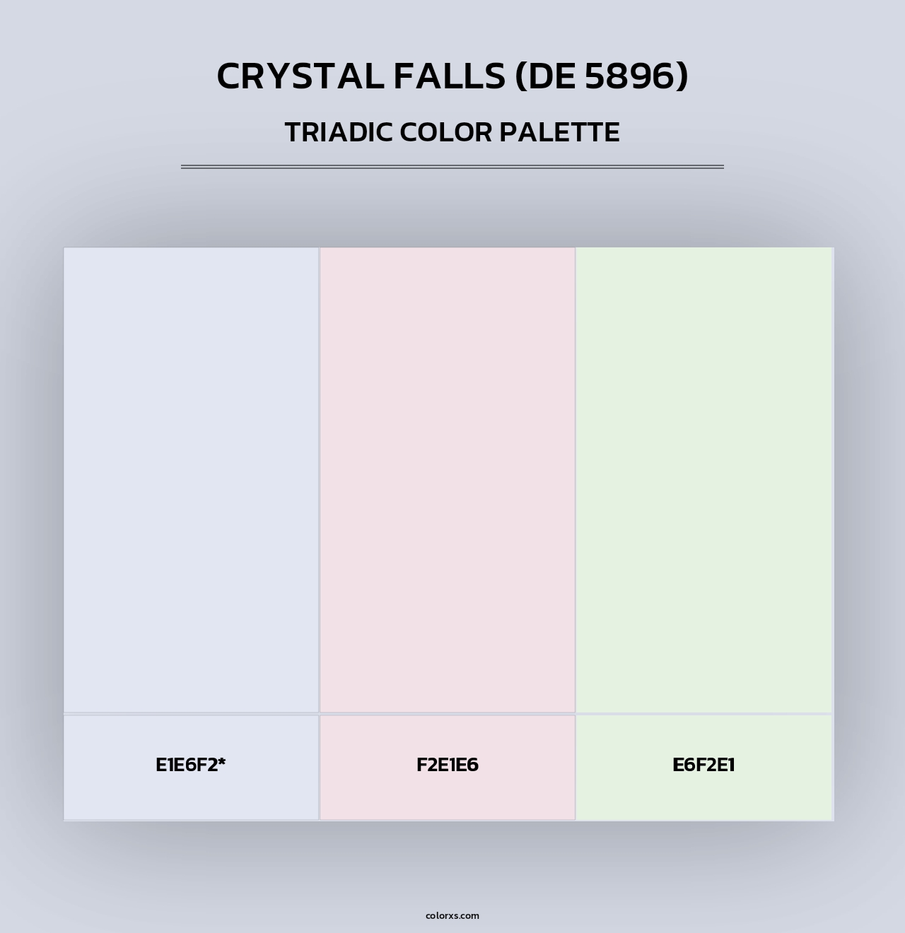 Crystal Falls (DE 5896) - Triadic Color Palette
